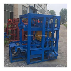 操作が簡単なQT4-26インターロックレンガ製造機、26秒成形サイクル、小型半自動コンクリート中空ブロック製造機 - Product Image 4