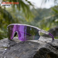 Nouvelles lunettes de soleil sportives coupe-vent demi-cerclées avec logo personnalisé pour le cyclisme en extérieur, hommes et femmes