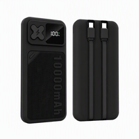 Batterie externe en gros 10000 mAh 22,5 W au lithium avec sortie 20 W, câble intégré, certification 3C, chargeur portable