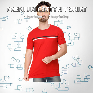 เสื้อยืดคอกลมลำลองคุณภาพพรีเมียมแบบขายส่ง ปรับแต่งได้ ทรงปกติสำหรับผู้ชาย น้ำหนัก 220 กรัม ระบายอากาศได้ดี แขนสั้น ผ้าฝ้ายถัก 100% - Product Image 2