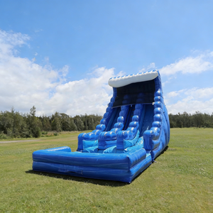 สไลเดอร์เป่าลม PVC ทนทาน บ้านลมขนาดใหญ่พร้อมสระน้ำ คอมโบกระโดดเด้งดึ๋ง สำหรับงานปาร์ตี้กลางแจ้งและสวนสนุก - Product Image 5