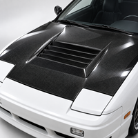 Capot en fibre de carbone compatible avec Nissan S13 Silvia S13, noir, léger, remplacement du capot d'origine
