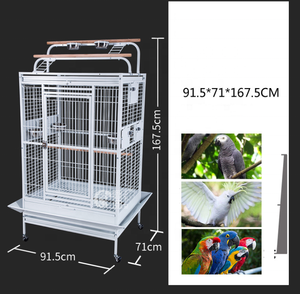 Vente de gros Cage pour perroquet à oiseaux en fer forgé extra large avec toit ouvert/fermé - Product Image 4
