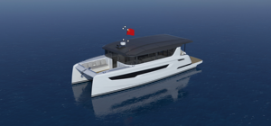XJZJ Commercial Luxury 42 pieds/13.02m Yacht en fibre de verre hors-bord pêche transport de passagers rivières - Product Image 3