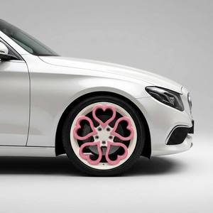 Nouvelles jantes en alliage forgé sur mesure 6061-T6 de 16 à 18 pouces, design en forme de cœur, pour Mini <span class=keywords><strong>Cooper</strong></span> <span class=keywords><strong>Fiat</strong></span> <span class=keywords><strong>500</strong></span> berline - Product Image 2