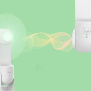 Nouveau ventilateur portable de gros, mini, pliable, trois vitesses réglables, couleur unie, rechargeable, avec éclairage LED et support de téléphone - Product Image 2