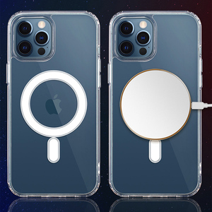Akrilik yüksek temizle manyetik telefon Iphone için kılıf 14 13 12 11 Pro Max <span class=keywords><strong>6</strong></span> <span class=keywords><strong>7</strong></span> 8 artı Se şeffaf manyetik cep telefonu kapak - Product Image 2