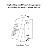 Clavier de sécurité pour contrôle d'accès aux portes, lecteur de cartes RFID de proximité, PIN, 500 utilisateurs, Wiegand 26, bureau, commercial
