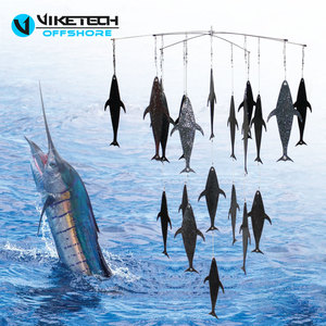 Kit de dragage à ailettes 36 pouces en acier inoxydable, ensemble de dragage à ailettes, leurres de dragage, matériel de pêche au thon, au requin et au marlin, appât <span class=keywords><strong>pour</strong></span> la pêche au gros gibier - Product Image 1