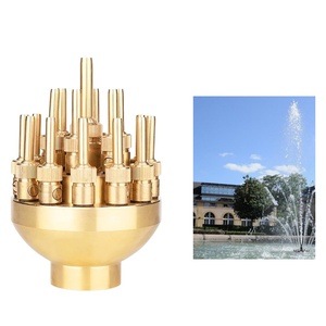 Fontaine à fleurs réglable en laiton à trois couches, équipement d'irrigation, design moderne, écologique, jet droit - Product Image 2
