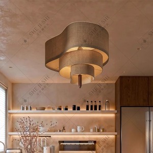 Wabi Sabi Style Ceiling <b>Light</b> Led Hardwired Suspended For Bedroom <b>Dining</b> Room - Product Image 2
