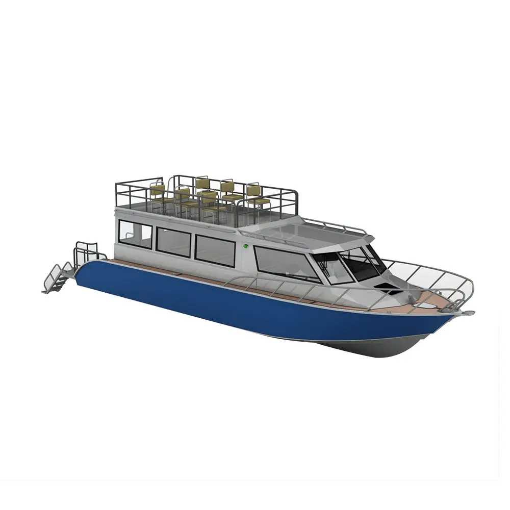 Kapal Penumpang Aluminium-Kapal Aluminium Yacht Gaya Hidup 11.6M untuk Dijual Filipina, Perahu Karaoke dengan Lapisan Kedua