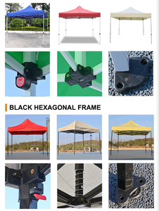 <span class=keywords><strong>Toldo</strong></span> Plegable Impermeable de Hierro Resistente en Rojo, Azul, Blanco y Verde, 3x3, para Exteriores y Ferias Comerciales - Product Image 4