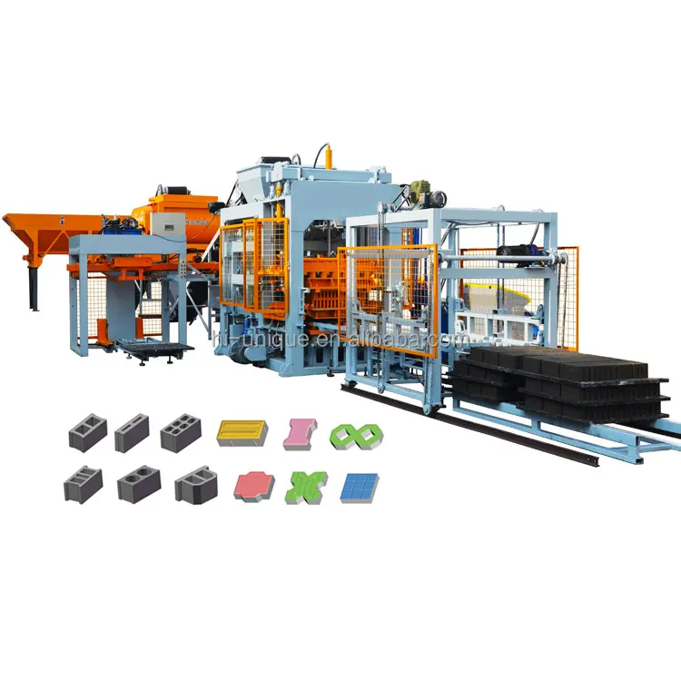 Nagelneu QTY8-15 vollautomatische Herstellungsmaschine ineinandergreifende Blockformen Zementziegelmaschine zu verkaufen