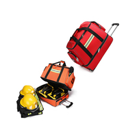 Trousse de premiers secours d'urgence manuelle rétractable grande capacité pour la lutte contre les incendies, en tissu Oxford