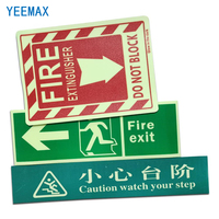 Cinta Luminosa YEEMAX, Fotoluminiscente, Autoadhesiva, PET/PVC, Duradera, de Alta Luminosidad, Película de Señalización de Seguridad