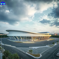 Edificio de Gimnasio al Aire Libre con Estructura de Acero Prefabricada de Gran Envergadura