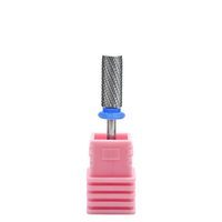 Brocas para uñas de carburo de barril largo, fresas de carburo de tungsteno para puntas de uñas acrílicas, corte cruzado, mano izquierda derecha, uso rápido