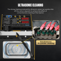 Máquina Limpiadora de Inyectores de Combustible AUTOOL CT150 Universal de 110V 220V para 4 Cilindros, Limpieza por Ultrasonido