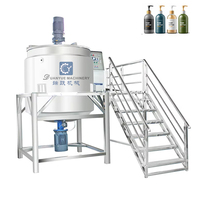 Cuve de mélange en acier inoxydable personnalisable de 100 à 5000 L avec agitateur et chauffage, mélangeur homogénéisateur industriel pour shampoing et savon liquide