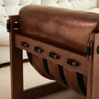 Canapé de luxe chaise longue nordique en bois et cuir canapé d'appoint moderne pour la maison ensemble de canapés de salon sectionnels meubles