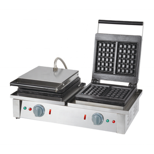 Chef Prosentials, gran oferta, máquina para hacer gofres eléctrica comercial, ahorro de energía con dos platos para cocinas - Product Image 1