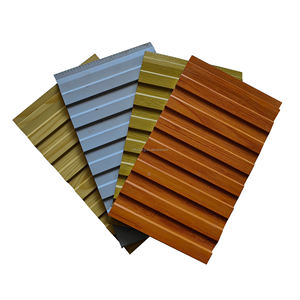 Panneaux sandwich en PU à <span class=keywords><strong>prix</strong></span> d'usine, panneaux métalliques isolés sculptés pour les murs des hôtels et des villas, imperméables et ignifuges - Product Image 2