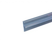 Portaetiquetas Transparente y Duradero de PVC para Borde de Estante, Portaprecios para Supermercados y Tiendas Minoristas, Señalización e Información
