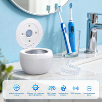 Pembersih Perhiasan Ultrasonik Digital 200ML 4 Mode dengan Timer, Dapat Diisi Ulang dan Dapat Disesuaikan