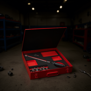 811 Ne 200 Wrench Set With Red Case And <b>Tools</b> For Automotive Repair - Product Image 3