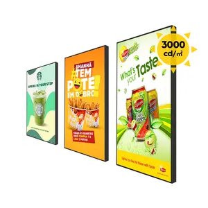 Monitor de exibição comercial de merchandising visual com tela LCD de sinalização digital de janela de alto brilho legível para sol de 55 polegadas 3500nits