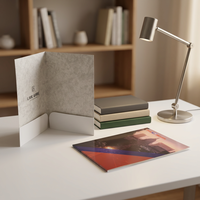Carpeta para Tarjetas Coleccionables Personalizada de Alta Calidad, A4, Cartón Blanco, Laminado Mate, con Ranuras Completas para Tarjetas, Impresión de Carpetas de Presentación de Documentos