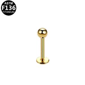 Piercing de lèvre en titane lisse Getta, boucles d'oreilles hélix externes conformes à <span class=keywords><strong>la</strong></span> norme ASTM F136 - Product Image 6