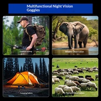 Nouvelles lunettes de vision nocturne infrarouge NV8161 transfrontalières montées sur la tête, vidéo 4K, écran 2,7 pouces, jumelles de vision nocturne ultra HD pour l'extérieur