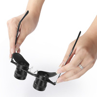 HTM Men's 10X Magnifying Telescope Aluminum Alloy Adjustable Nose Bridge for Outdoor Activities Fishing Hiking Camping Hot Item