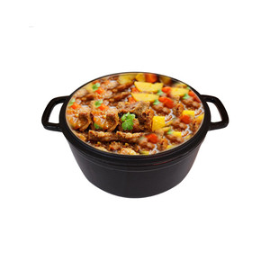 <span class=keywords><strong>Cocotte</strong></span> <span class=keywords><strong>en</strong></span> <span class=keywords><strong>fonte</strong></span> de grande taille, ronde, nouvelle, avec couvercle - Product Image 2