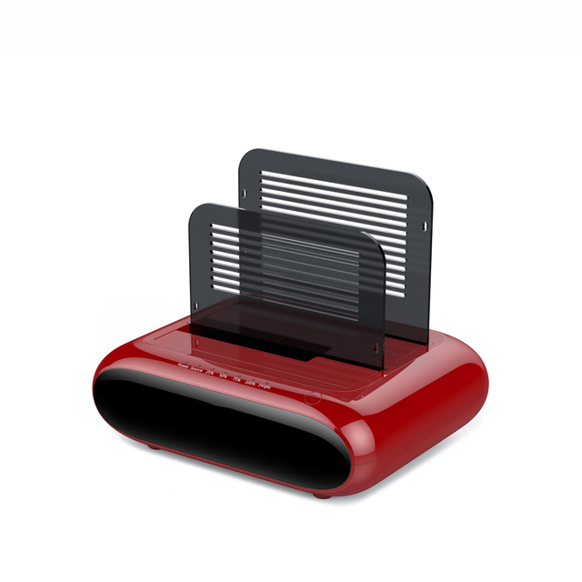 CE FCC All Certified USB 3.0 Red Black UASP Dual Bay OTG Smart Offline Clone 2.5 3.5 Inch HDD SSD Docking Station for Laptop
