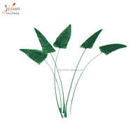 Plumes d'autruche éco-responsables teintes sur mesure, coupe fine en forme de pointe de flèche, pour centres de table de mariage, Mardi Gras, Halloween, mascarade
