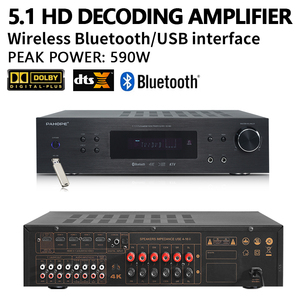 Sistema de Sonido Envolvente 5.1 para el Hogar, Sistema de Cine en Casa de Madera con Amplificador Digital Compatible con 3D/4K - Product Image 2
