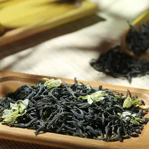 Chine Chunmee Feuilles de thé vert au jasmin Boule de thé de fleurs séchées Sachets de thé vert au jasmin en fleurs
