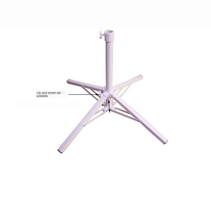 Yeni Tarz Çin Rüzgarı Tasarım Güneş Şemsiyesi Katlanabilir Güneşlik Büyük Dört Ayaklı Taban Taşınabilir Beyaz Demir Çerçeveli Plaj Taban Braketi - Product Image 1