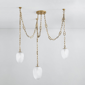 Lustre en verre rétro minimaliste français Restaurant Bar <span class=keywords><strong>comptoir</strong></span> café <span class=keywords><strong>plafonnier</strong></span> lustre décoratif moderne - Product Image 4