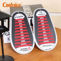 Joli emballage de lacets en silicone de qualité supérieure sans attaches