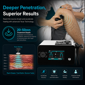 Máquina de Tecarterapia Profesional, Diatermia Capacitiva y Resistiva de 448kHz para Fisioterapia y Rehabilitación - Product Image 3