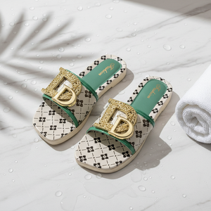 Venta al por Mayor Verano 2025 Sandalias de Plataforma Plana para Mujer con Punta Cuadrada Abierta, Suela Suave Antideslizante y Hebilla para la Playa - Product Image 1