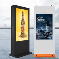 Pantalla LCD Táctil Exterior Impermeable IP65 de 55 Pulgadas, Pantalla Publicitaria Digital Android, Tótem Kiosco