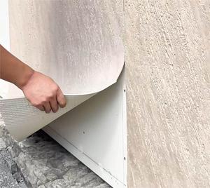 Pannello Flessibile in Travertino Intrecciato di Canapa, Decorazione per Pareti Esterne, Mattoni Morbidi in Argilla MCM, Foglio Naturale Impermeabile - Product Image 1