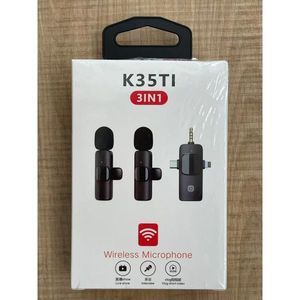 K35TI Wireless Microphone 3 In 1 For <b>Live</b> <b>Streaming</b> Interview Vlog - Product Image 1