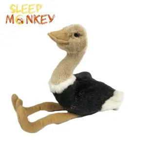 Производитель OEM, плюшевая игрушка для животных на заказ, плюшевая игрушка для страусиных птиц, имитация плюшевых игрушек для страусиных игрушек