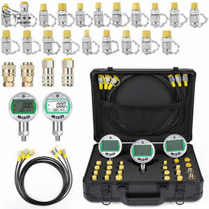 Kit Uji Tekanan Hidrolik TALUADA 600bar 10000psi 60Mpa 5 Gauge 13 Kopling Uji 14 Konektor Tee 5 Selang Uji - Product Image 5
